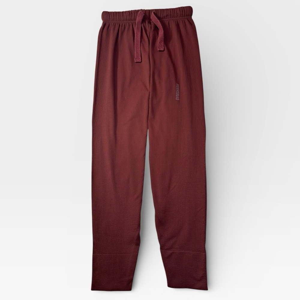 Gymshark Chocolate Maroon Red Joggers Drawstring XS/S